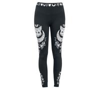 Gothicana by EMP Damen Schwarze Leggings mit elastischem Gummibund M