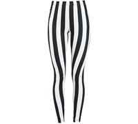 Gothicana by EMP Schwarz/weiß gestreifte Leggings Leggings schwarz weiß in M