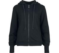 Gothicana by EMP Damen Schwarze Kapuzenjacke mit vielen Fledermausdetails und seitlichen Tascheneingriffe XXL