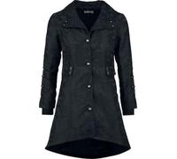 Gothicana by EMP Coat with Corset on the Back Mantel schwarz in XL