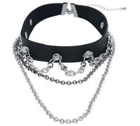 Gothicana by EMP Chained Choker Halsband schwarz silberfarben