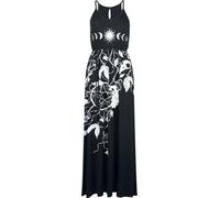 Gothicana by EMP Dress With Roses and Skulls Langes Kleid schwarz in L