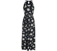 Gothicana by EMP Maxikleid mit Sonne, Mond und Sternen Langes Kleid schwarz in 5XL