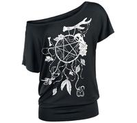 Gothicana by EMP Damen schwarzes T-Shirt mit großem Traumfänger Frontprint M