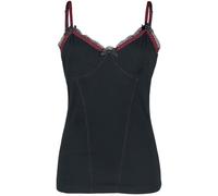 Gothicana by EMP Top mit Spitze Top schwarz bordeaux in S