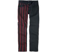 Gothicana by EMP Herren schwarz-rote Jeans W33L34