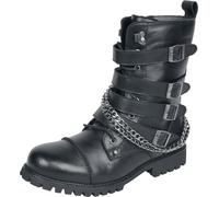 Gothicana by EMP Schwarze Boots mit Schnallen und Ketten Boot schwarz in EU41