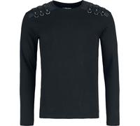 Gothicana by EMP Longsleeve With Straps Langarmshirt schwarz in M