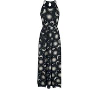 Gothicana by EMP Maxikleid mit Sonne, Mond und Sternen Langes Kleid schwarz in L