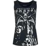 Gothicana by EMP Damen schwarzes Top mit Fledermaus-Design L