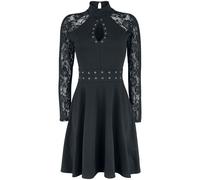 Gothicana by EMP Turn Up Lace Dress Mittellanges Kleid schwarz in S