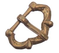 Gotische Schnalle aus Messing, 1250-1450
