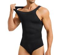 Gotoly Herren Shapewear Bodysuit Bauchweg Stark Formend Full Body Shaper Workout Tank Tops Kompressionsshirt Unterhemden Abnehmen Shaping Taillenformer Figurformend Unterwäsche Bodys für Männer