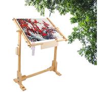 GOTOTOP Kreuzstich Ständer, Stickrahmen Eckig, Bodenrahmen zum Sticken, Quilten Kreuzstich Handarbeiten Seidenmalerei(50cm)