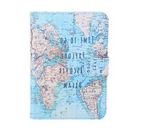 GOTOTOP Passhülle Cover Fall für Frauen, niedlichen Cartoon-Druck PU Leder Spaß Reiseveranstalter, Passhülle(Karte)