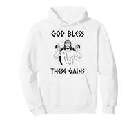 Gott segne Diese Gewinne - Christian Jesus Fitness Gym Workout Pullover Hoodie