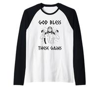 Gott segne Diese Gewinne - Christian Jesus Fitness Gym Workout Raglan