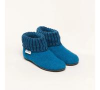 Gottstein Alpine Boot FE | Kinder Hausschuh | Kinder Filz-Hausschuh | Farbe Arctic Blue | Kinder-Hausschuh in Größe 34 Arctic Blue 34