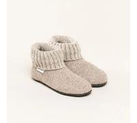 Gottstein Alpine Boot FE | Kinder Hausschuh | Kinder Filz-Hausschuh | Farbe beige | Kinder-Hausschuh in Größe 22 beige 22