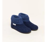 Gottstein Alpine Boot FE | Kinder Hausschuh | Kinder Filz-Hausschuh | Farbe Ink Blue Mele | Kinder-Hausschuh in Größe 35 Ink Blue Mele 35