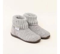 Gottstein Alpine Boot RU Kinder Hausschuh | Filz-Hausschuh Made in Tirol | Farbe beige Größe 28 beigemele/brown 28