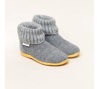 Gottstein Alpine Boot RU Kinder Hausschuh | Filz-Hausschuh Made in Tirol | Farbe grau Größe 35 grey 35