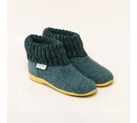 Gottstein Alpine Boot RU Kinder Hausschuh | Filz-Hausschuh Made in Tirol | Farbe grün Größe 26 oceangreen 26