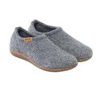 Gottstein Filz-Hausschuh Alpine Midcut - Damen & Herren Pantoffel aus 100% Schurwolle Graumele, 41