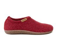 Gottstein Filz-Hausschuh Alpine Midcut - Damen & Herren Pantoffel aus 100% Schurwolle mit Komfort-Einlagesohle rot 37