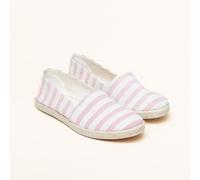 Gottstein Camping Duo Linen-Espadrille aus GRS zertifizierten Leinen für Damen - Nachhaltiger Sommerschuh mit Gummisohle rosa 39