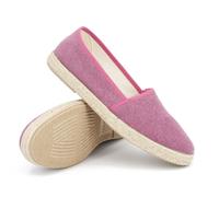 Gottstein Camping Linen Uni V für Damen | Espadrille aus nachhaltiger Leinen Raspberry, 42
