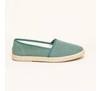 Gottstein Camping Linen uni V Linen-Schuh für Damen & Herren | Größe 39 oceangreen 39