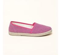 Gottstein Camping Linen uni V Linen-Schuh für Damen & Herren | Größe 39 raspberry 39