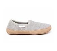 Gottstein Filz-Hausschuh Cheyenne für Damen & Herren | Flexibler & Leichter Hüttenschuh aus Walkstoff mit bequemer Ledersohle | 100% Reine Schurwolle Beige | 46