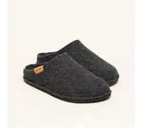 Gottstein Classic CO Pantoffel für Damen & Herren - Hausschuh aus 100% Schurwolle mit Komfort-Einlagesohle Anthrazit, 40