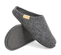 Gottstein Classic CO Pantoffel für Damen & Herren - Hausschuh aus 100% Schurwolle mit Komfort-Einlagesohle anthrazit 39