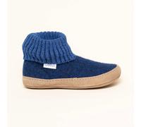Gottstein Dakota Hüttenschuh | Erwachsenen Hausschuh aus Filz | Farbe Ink Blue Mele Größe 40 Ink Blue Mele 40