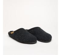 Gottstein Filz-Hausschuh ALP-Comfort-FE - Damen & Herren Pantoffel aus Reiner Schurwolle mit Kork Einlegesohle Kohle | 43