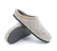 Gottstein Filz-Hausschuh ALP-COMFORT NATUR - Damen & Herren Pantoffel aus seltenen Wollen Shetlandschaf, 40
