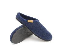 Gottstein Filz-Hausschuh Alpine Light - Damen & Herren Pantoffel aus 100% Schurwolle Ink Blue, 41