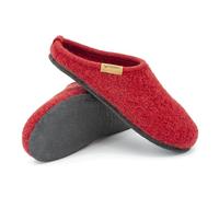Gottstein Filz-Hausschuh Alpine Light - Damen & Herren Pantoffel aus Reiner Schurwolle mit Rutschfester Latexsohle Red | 42