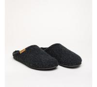 Gottstein Filz-Hausschuh Alpine Light - Damen & Herren Pantoffel aus Reiner Schurwolle mit Rutschfester Latexsohle Kohle | 44