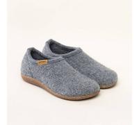 Gottstein Filz-Hausschuh Alpine Midcut - Damen & Herren Pantoffel aus 100% Schurwolle Graumele, 40