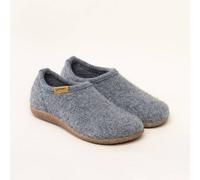 Gottstein Filz-Hausschuh Alpine Midcut RU – 100% Schurwolle, Komfort-Einlagesohle, Grau Gr. 37