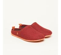 Gottstein Filzhausschuh Wool Slide-in für Damen & Herren - Hausschuh aus 100% Schurwolle mit anatomisch geformter Einlegesohle - Pantoffel mit Gummi-Sohle für Drinnen & Draußen Re-Red/Orange | 40