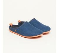 Gottstein Filz-Hausschuh Wool Slide-in für Damen & Herren - Pantoffel aus 100% recycelter Schurwolle mit Gummisohle & Komfort-Einlagesohle dunkel-blau 37