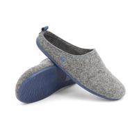 Gottstein Filzhausschuh Wool Slide-in für Damen & Herren - Pantoffel aus 100% Schurwolle Re-anthrazit/petrol, 43