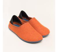 Gottstein Filzhausschuh Wool Slip-On aus 100% Schurwolle - für Damen & Herren - Rutschfeste Gummisohle orange 39