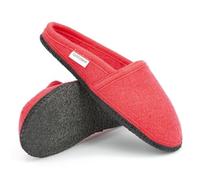 Gottstein Filzpantoffel Villach aus Mulesing-freier Schaf-Schurwolle - Handgefertigte Hausschuhe aus Wollfilz für Damen & Herren Größe EU 36-46 - Patentierte naturub® Naturkatschuksohle Cherry Red, 41