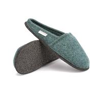 Gottstein Filzpantoffel Villach aus Mulesing-freier Schaf-Schurwolle - Handgefertigte Hausschuhe aus Wollfilz für Damen & Herren Größe EU 36-46 - Patentierte naturub® Naturkatschuksohle Oceangreen, 39